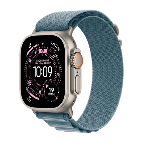 Apple Watch Ultra 3 GPS + Cellular 49mm Natural Titanium Blue Alpine Loop (Large) MEWP4SA/A – Đồng Hồ Thông Minh Cao Cấp Chính Hãng Apple