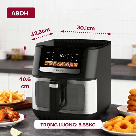 Nồi Chiên Không Dầu Fujihome DUALHEAT A9DH
