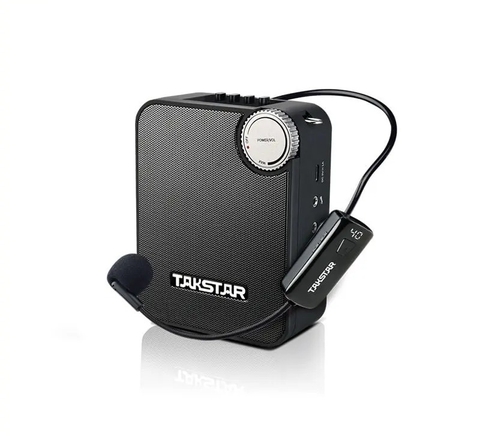 Loa trợ giảng E500W phiên bản sử dụng một micro không dây cài đầu