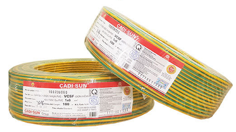 Dây VCSF 1x6.0 tiếp địa
