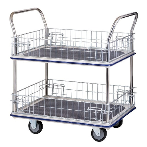 Xe đẩy hàng 2 tầng có lưới bảo vệ SUMO HB-220M