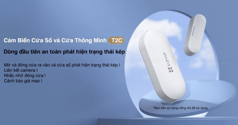 Cảm biến hồng ngoại PIR không dây ezviz CS-T2C-A0-BG