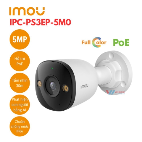 Camera An Ninh IMOU POE Bullet 3 5MP (IPC-PS3EP-5M0)