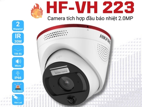 Camera tích hợp đầu báo nhiệt 2MP Hikfire HF-VH 223