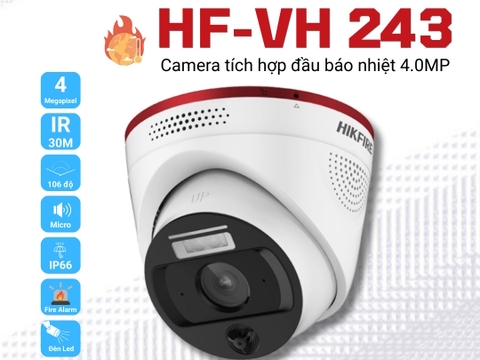 Camera tích hợp đầu báo nhiệt 4MP Hikfire HF-VH 243
