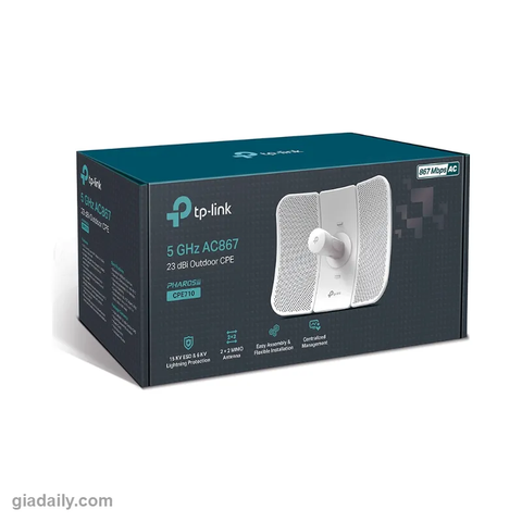 CPE ngoài trời 5 GHz 300Mbps 13dBi Pharos TP-Link CPE710 - Giá Đại Lý