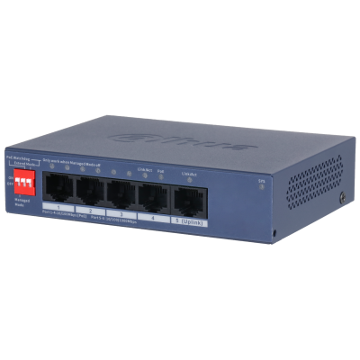 Switch PoE Cloud 5 port với 4 port PoE Dahua DH-CS4005-4ET1GT-36