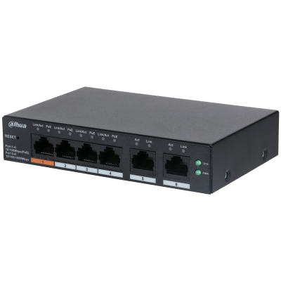 Switch PoE Cloud 6 port với 4 port PoE Dahua DH-CS4006-4ET-60