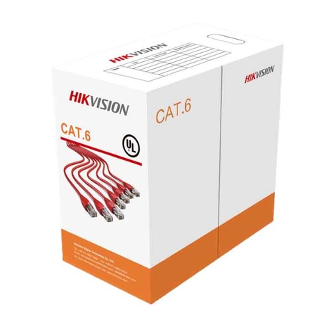 Cáp mạng chuyên dụng  CAT6 Hikvision 8 Lõi đồng nguyên chất 99.95% ( chống cháy )