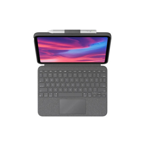 Bao da bàn phím Logitech Combo Touch For iPad 10th Gen – Xám (920-011434)