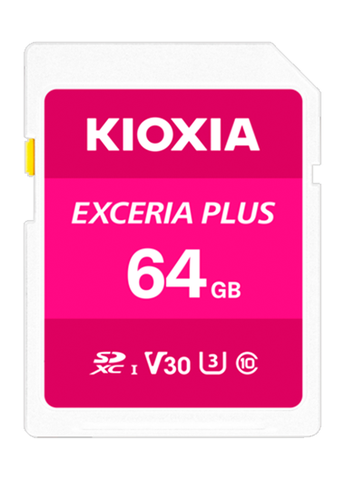 Thẻ nhớ SD 64GB KIOXIA EXCERIA PLUS (Màu Hồng)