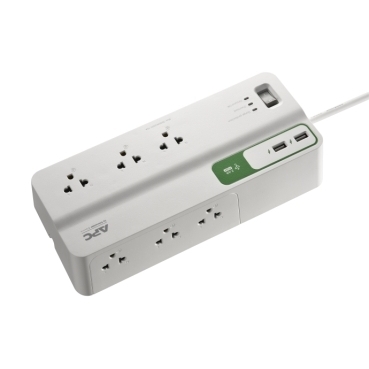 Ổ Cắm Chống Sét Lan Truyền APC PM63U-VN, 2 Cổng Sạc USB