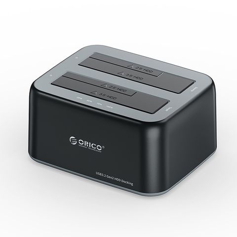 Đế ổ cứng (Docking) 2 khe cắm TypeC USB 3.2 Gen2 - 6829C3-V1-EU-BK-BP-HW