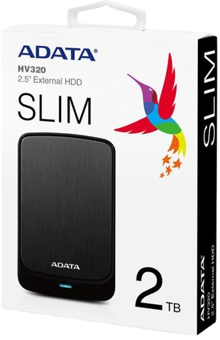 Ổ cứng di động ADATA HV320 2TB USB 3.2 Gen1 (Black)