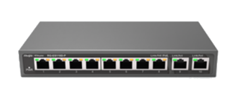 Switch RUIJIE RG-ES110D-P (PoE 8 cổng 10/100/1000BASE-T)