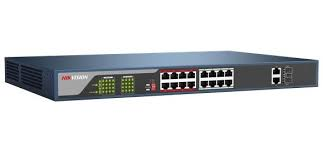 Hikvision Switch mạng 16 cổng PoE 100M, 2 cổng uplink 10/100/1000M , Layer 2 DS-3E0318P-E(C)