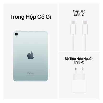 Apple iPad Mini 7 (8.3/Wi-Fi+Cellular/256GB) XANH DƯƠNG (BLUE) (MXPW3ZA/A)