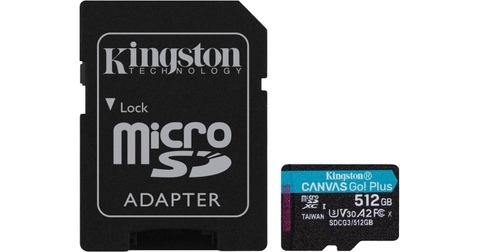 Thẻ nhớ Kingston microSDXC Canvas Go! Plus 512GB