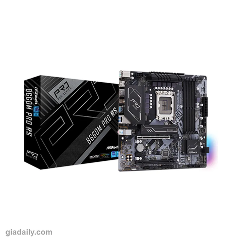 Mainboard ASRock B660M Pro RS (Intel B660, Socket LGA1700, Micro-ATX, DDR4) - Giá Đại Lý