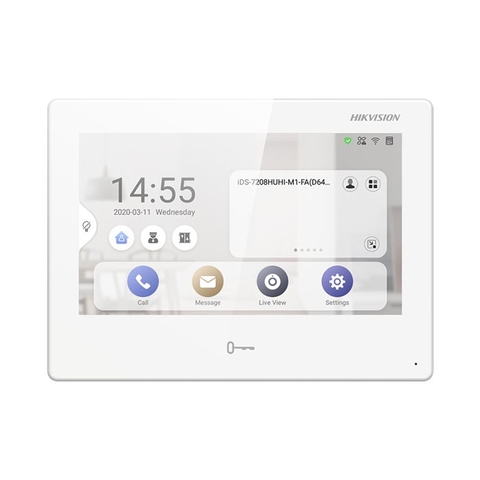 Màn hình chuông cửa loại màu, điện áp 12V, Model: DS-KH9510-WTE1(B), NSX: HIKVision, mới 100%