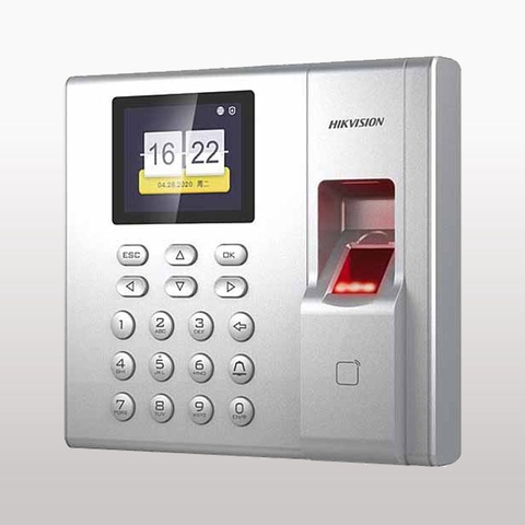 Máy chấm công, kiểm soát cửa bằng dấu vân tay. Model DS-K1T8003MF. NSX: HIKVision. Mới 100%