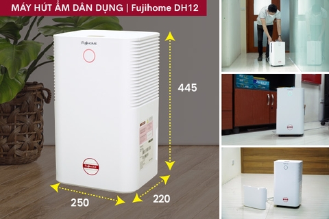 Máy hút ẩm dân dụng Fujihome DH12