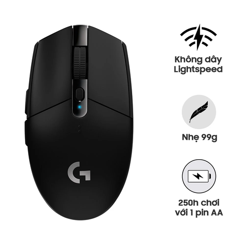 Chuột Gaming không dây Logitech G304 Lightspeed (Đen) (910-005284)
