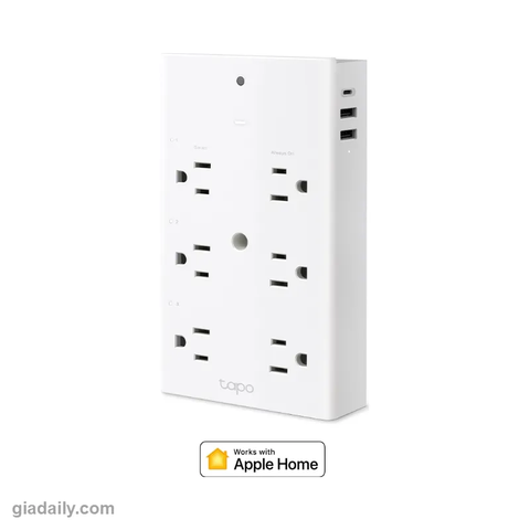 Ổ cắm nối dài Wi-Fi thông minh Tapo P306 3 ổ cắm + USB 18W - Giá Đại Lý