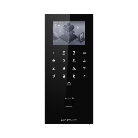 Máy chấm công, kiểm soát cửa bằng thẻ cảm ứng DS-K1T807EX-E1 – giá đại lý