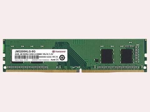 RAM PC (DESKTOP) 16GB TRANSCEND JM3200HLB-16G DDR4 BUS 3200MHZ