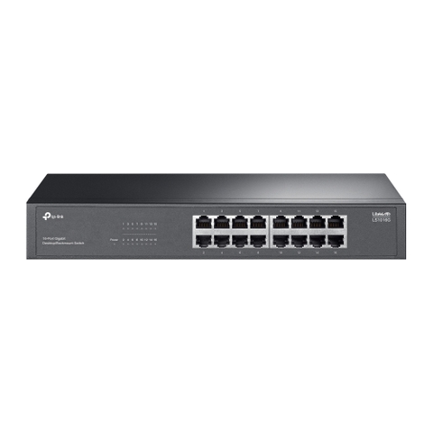 Switch 16 cổng Gigabit TP-Link LiteWave LS1016G gắn rack 1U 13 inch - Giá Đại Lý