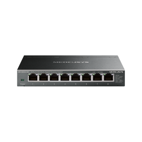 Switch 8 cổng 2.5G Multi-Gigabit Mercusys MS108GS-M2 vỏ thép - Giá Đại Lý