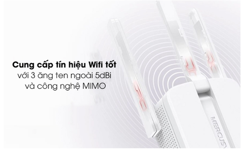 Repeater mở rộng sóng Wifi Chuẩn N Mercusys MW300RE