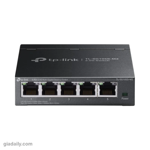 Switch 5 cổng 2.5G Multi-Gigabit TP-Link TL-SG105S-M2 vỏ thép - Giá Đại Lý