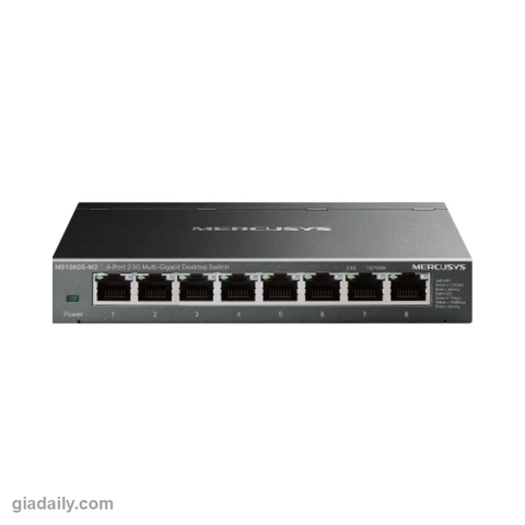Switch 8 cổng 2.5G Multi-Gigabit Mercusys MS108GS-M2 vỏ thép - Giá Đại Lý