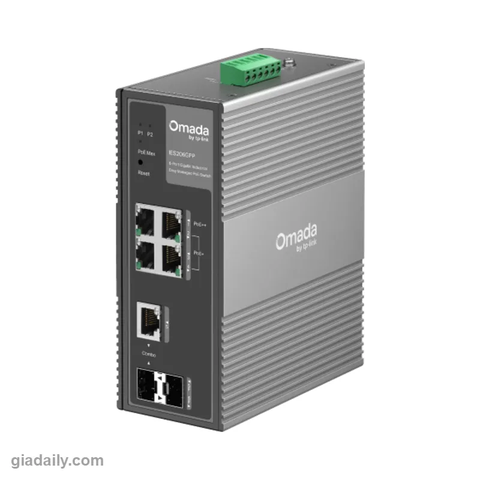Switch công nghiệp PoE 6 cổng Gigabit TP-Link IES206GPP Easy Managed PoE++ - Giá Đại Lý