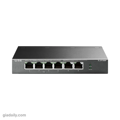 Switch PoE 6 cổng TP-Link TL-SF1006P 4 cổng PoE+ 67W - Giá Đại Lý