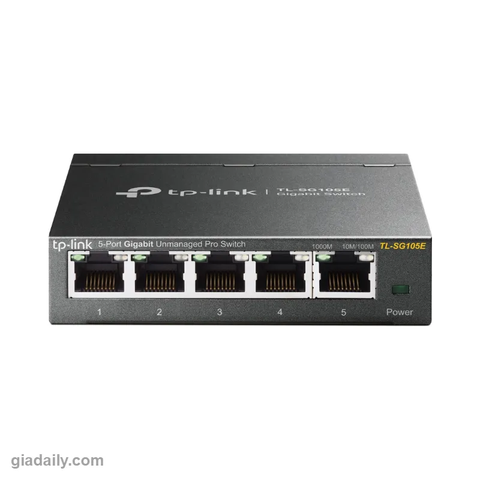 Switch Easy Smart 5 cổng Gigabit TP-Link TL-SG105E có VLAN, QoS - Giá Đại Lý