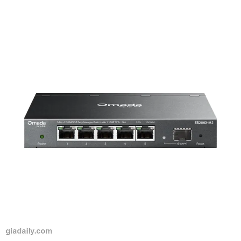 Switch Omada 5 cổng 2.5G TP-Link ES206X-M2 + 1 khe SFP+ 10G - Giá Đại Lý