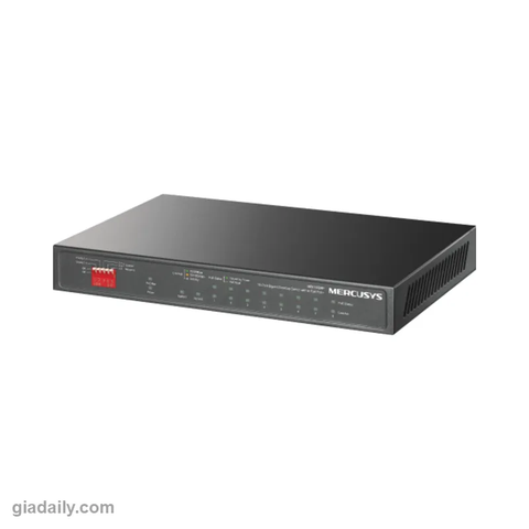 Switch PoE 10 cổng Mercusys MS110GMP 8 cổng PoE+ 111W - Giá Đại Lý