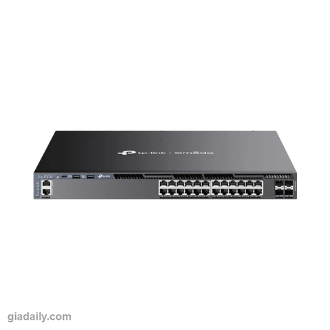 Switch PoE 24 cổng Gigabit TP-Link Omada SG6428XHP L3 Managed Stackable - Giá Đại Lý