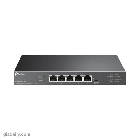 Switch PoE 5 cổng 2.5G TP-Link TL-SG105PP-M2 4 cổng PoE++ 123W - Giá Đại Lý