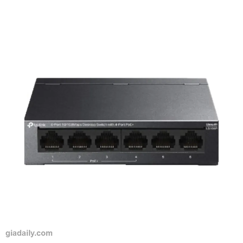 Switch PoE 6 cổng TP-Link LiteWave LS106P 4 cổng PoE 41W - Giá Đại Lý
