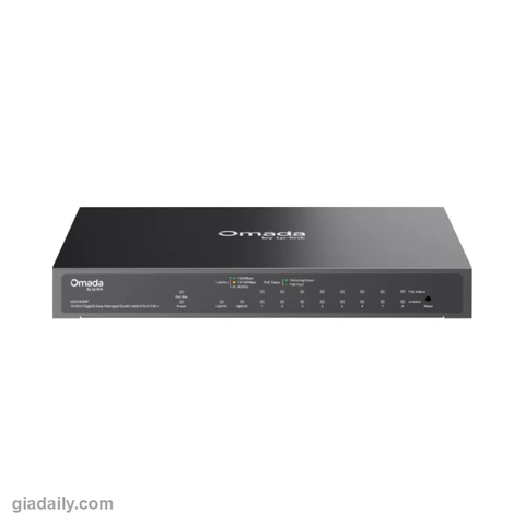 Switch PoE Omada 10 cổng Gigabit TP-Link ES210GMP 8 cổng PoE+ 123W - Giá Đại Lý