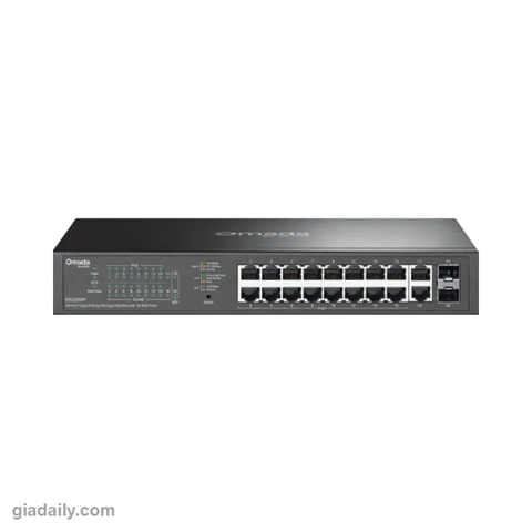Switch PoE Omada 20 cổng Gigabit TP-Link ES220GP 16 cổng PoE+ 150W - Giá Đại Lý