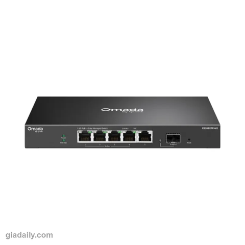 Switch PoE Omada 5 cổng 2.5G PoE++ TP-Link ES206XPP-M2 + SFP+ 10G - Giá Đại Lý