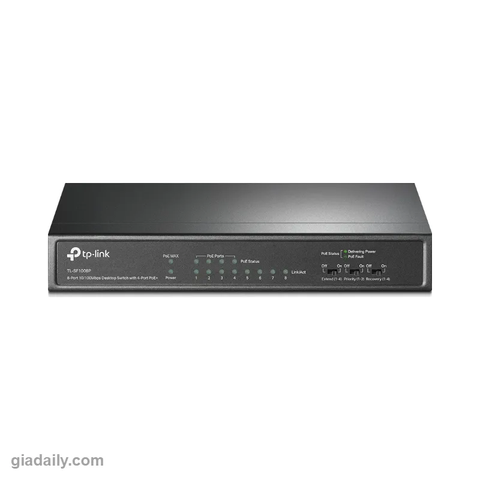 Switch PoE 8 cổng TP-Link TL-SF1008P 4 cổng PoE+ 66W - Giá Đại Lý