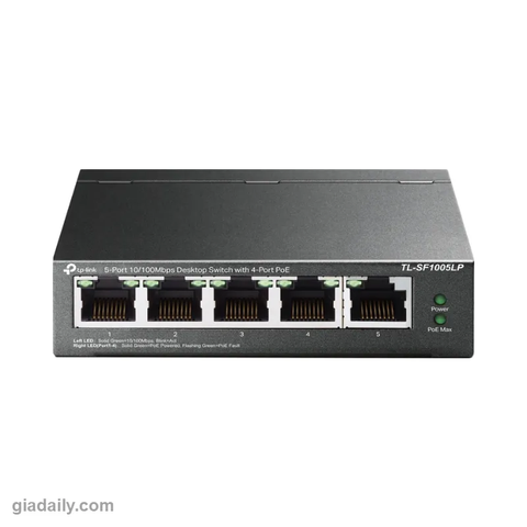 Switch PoE 5 cổng TP-Link TL-SF1005LP 4 cổng PoE 41W - Giá Đại Lý