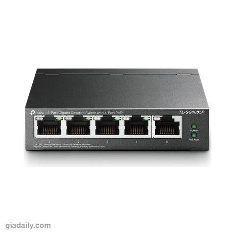 Switch PoE 5 cổng Gigabit TP-Link TL-SG1005P 4 cổng PoE+ 65W - Giá Đại Lý