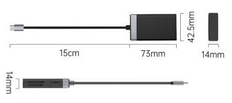 Đầu đọc thẻ nhớ đa năng 4 in 1 TypeC 3.0 CL4T-C3-BK-BP